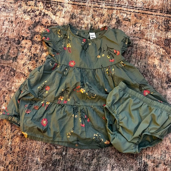 Carter's Other - Carter’s Green Floral Dress Size 18 Month